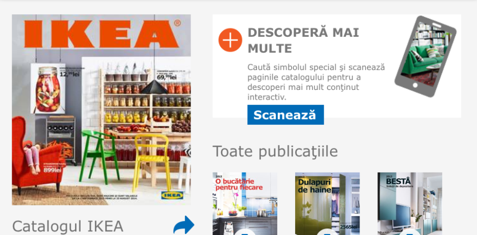 Aplicatia mobila Ikea Catalog 2014